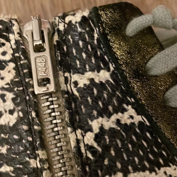 P448 Skate Snakeskin Print High Top wedge Sneaker size - 37 - Picture 9 of 9